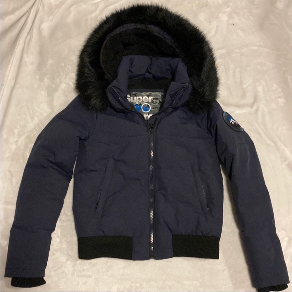 SuperDry Bomber Jacket (Navy) (S)